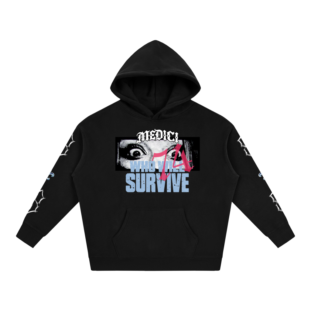 Who Will Survive Oversized Graphic Hoodie