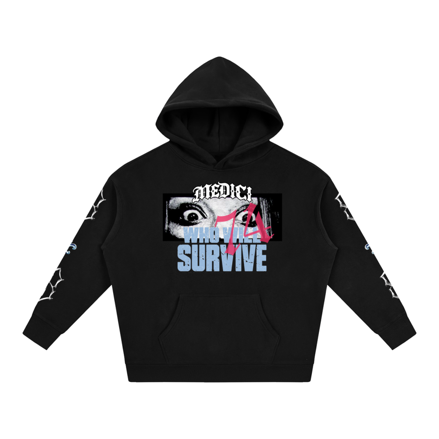 Who Will Survive Oversized Graphic Hoodie