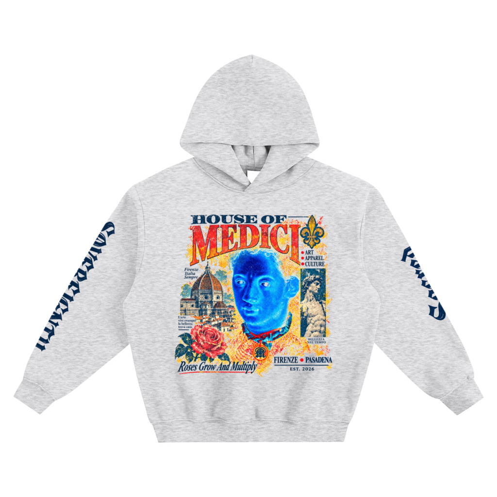 House of Medici Collage Boxy Hoodie