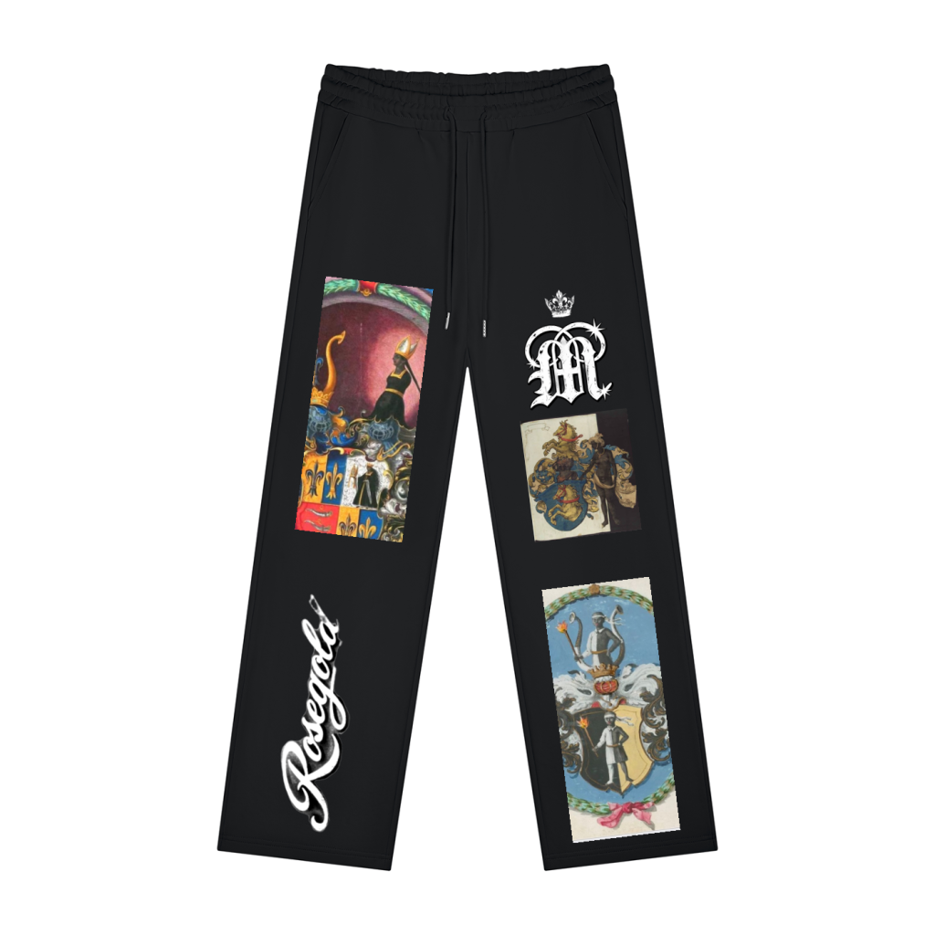 Sacred Sovereignty Collage Sweatpants — Black — front