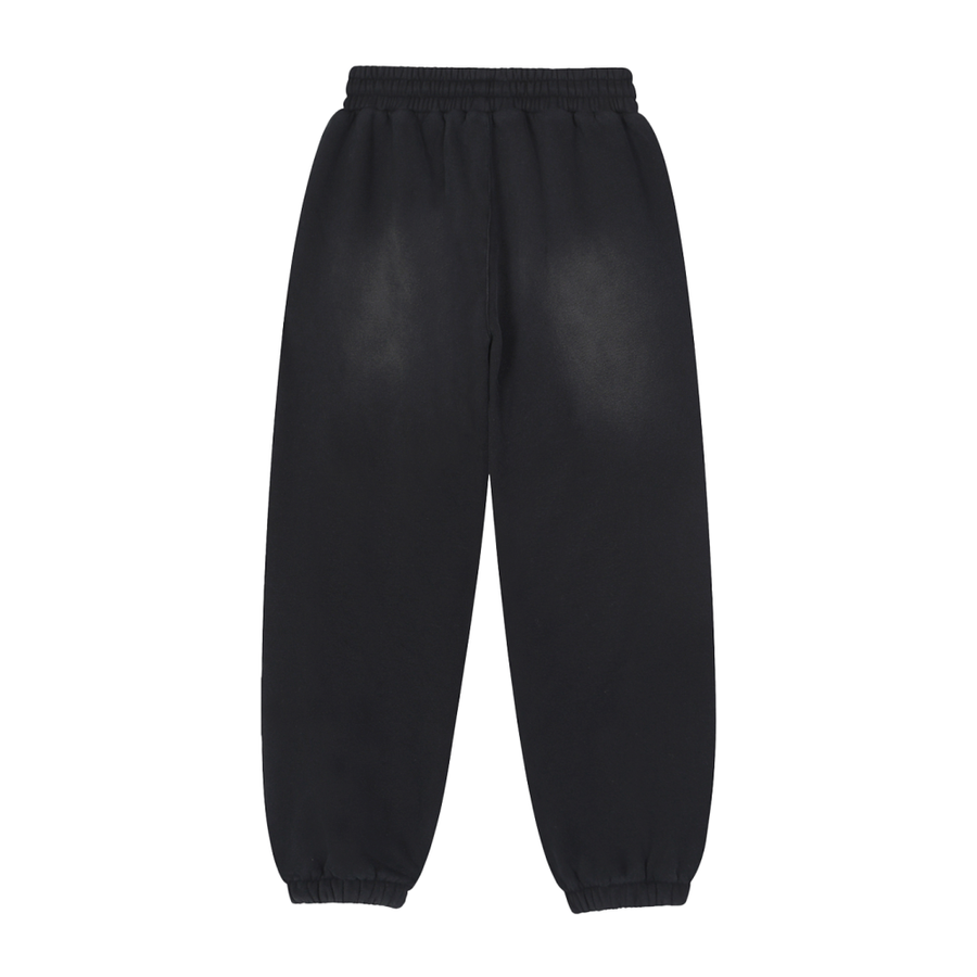 Medici M Vintage-Wash Fleece Joggers — Black — back