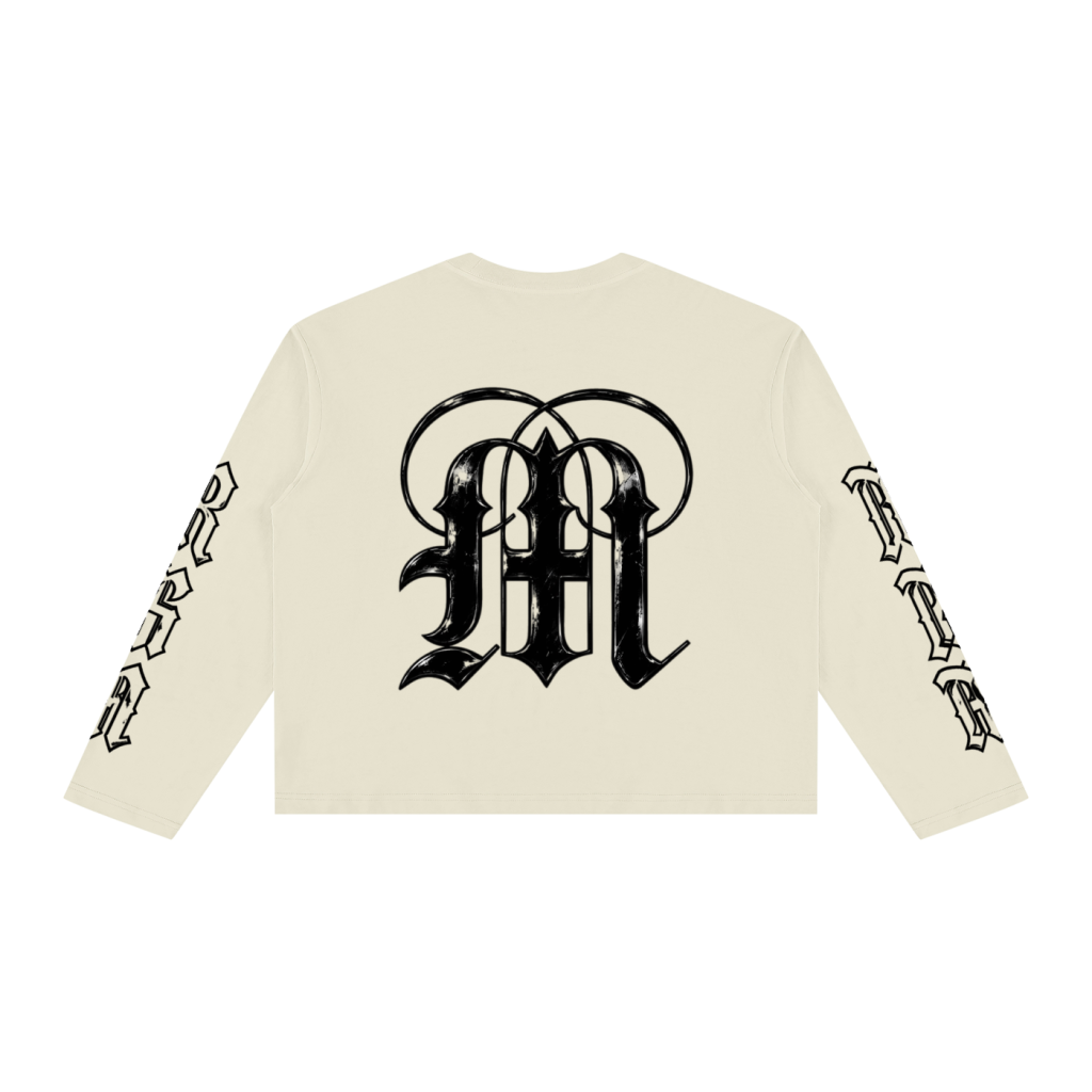 Sovereignty Panther Boxy Long Sleeve — Cream — back