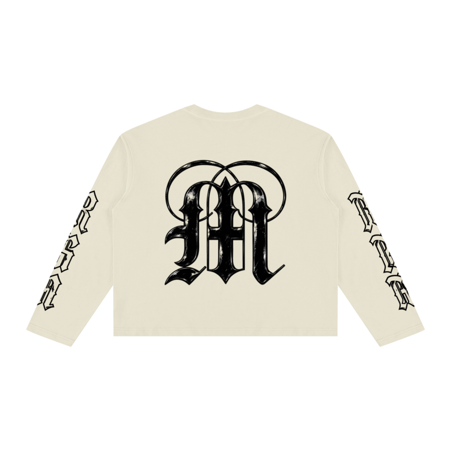 Sovereignty Panther Boxy Long Sleeve — Cream — back