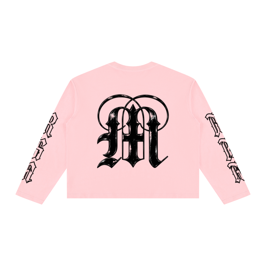 Sovereignty Panther Boxy Long Sleeve — Pink — back