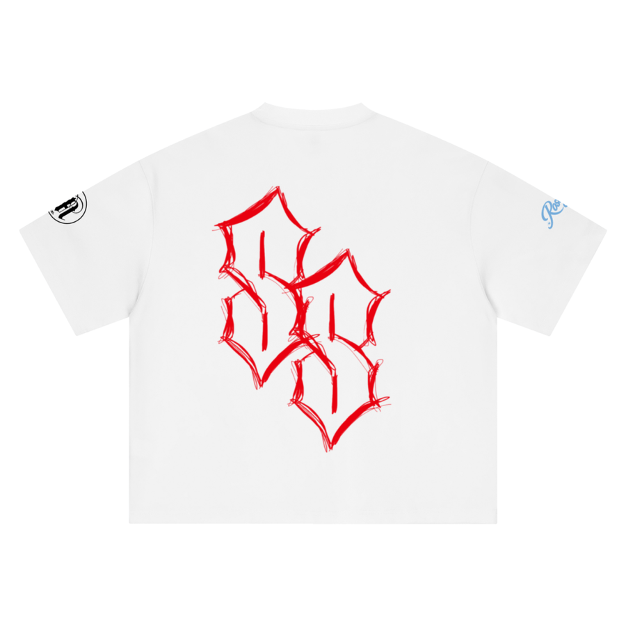 Stay Sovereign — Protect Your Peace Boxy Tee — White — back
