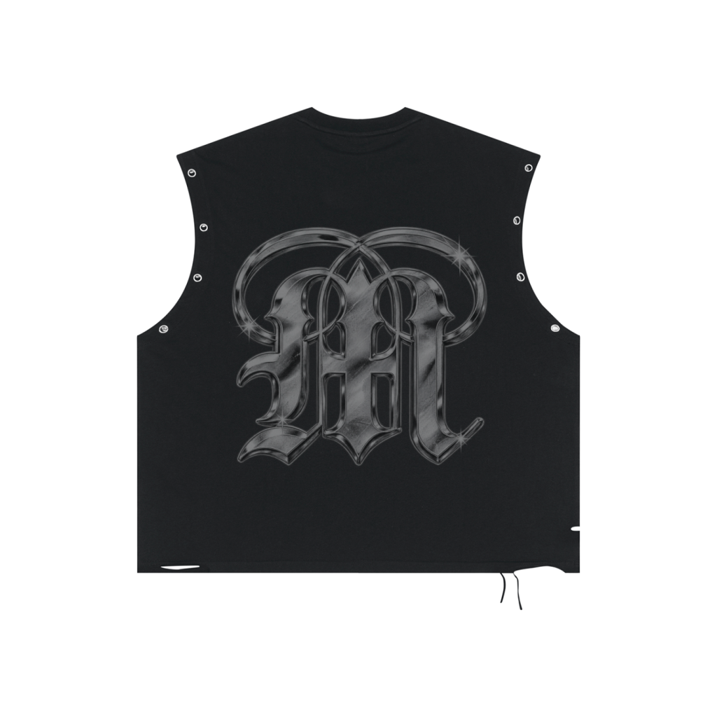 Sacred Sovereignty Skeleton Grommet Tank — Black — back